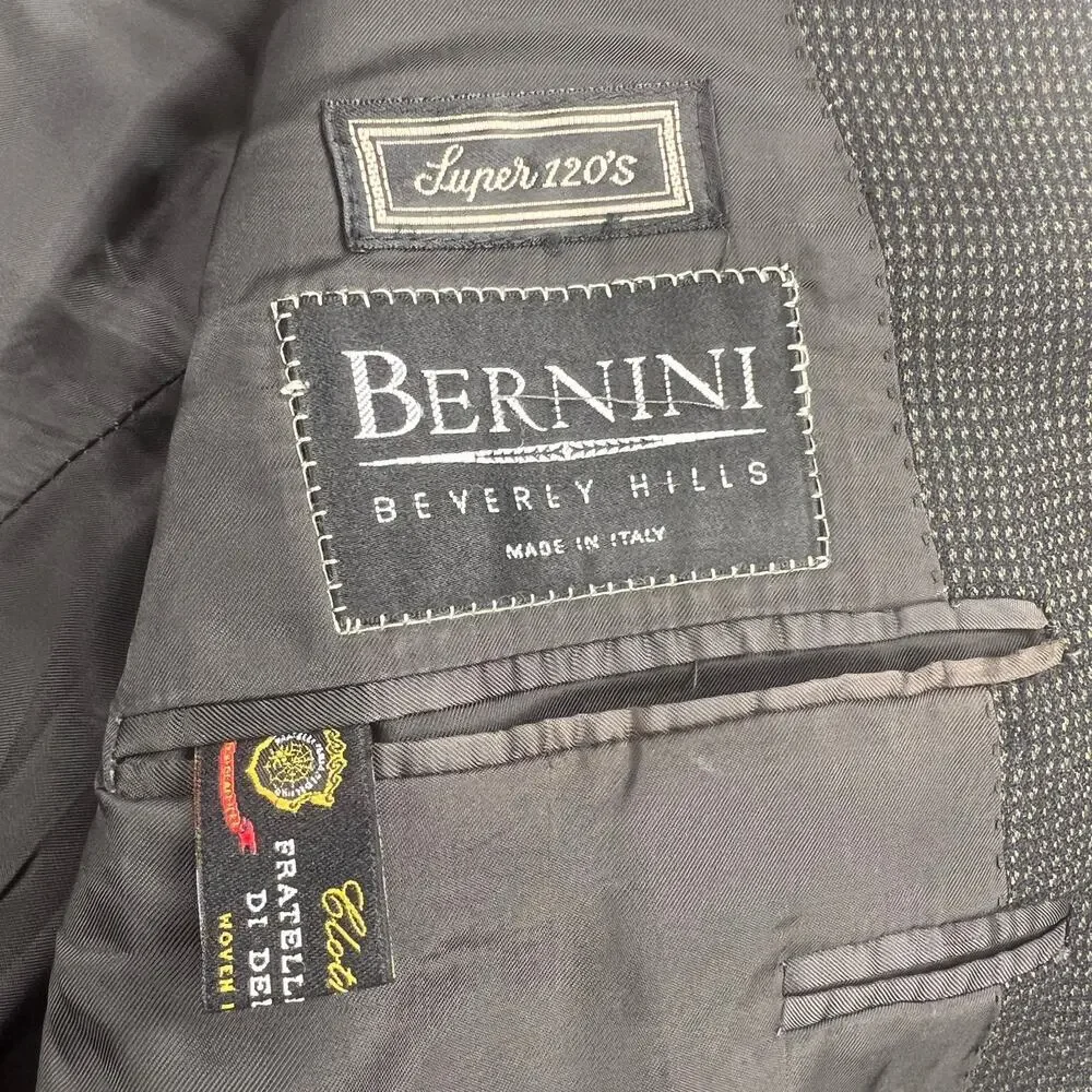 Canali Proposta 100% Wool Sport Coat Bernini Beverly Hills Size Euro 56 (US 46)